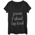 thumbnail image 1 of Women's CHIN UP Mom Uniform  Scoop Neck Black X Large, 1 of 3