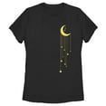 thumbnail image 1 of Women's CHIN UP Moon Star Shower  Graphic Tee Black 2X Large, 1 of 3