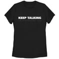 thumbnail image 1 of Women's CHIN UP Nurse Keep Talking I'm Diagnosing You  Graphic Tee Black 2X Large, 1 of 3