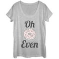 thumbnail image 1 of Women's CHIN UP Oh Donut Even  Scoop Neck Athletic Heather Small, 1 of 3