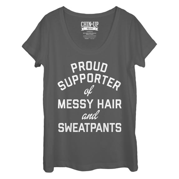 Women's CHIN UP Proud Pants Scoop Neck Charcoal Medium