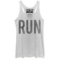 thumbnail image 1 of Women's CHIN UP Run  Racerback Tank Top White Heather Small, 1 of 3