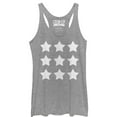 thumbnail image 1 of Women's CHIN UP Stars Racerback Tank Top Gray Heather Large, 1 of 3