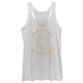 thumbnail image 1 of Women's CHIN UP Sunshine On My Mind  Racerback Tank Top White Heather Small, 1 of 3