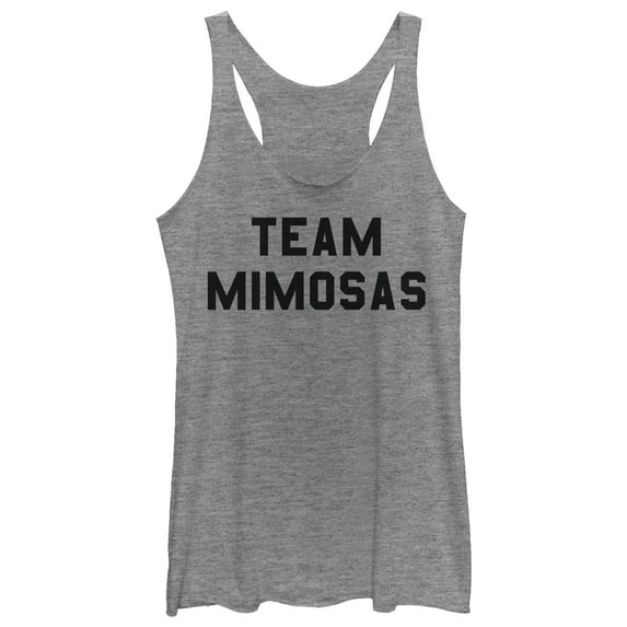 Women's CHIN UP Team Mimosas Racerback Tank Top Gray Heather Small