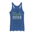 thumbnail image 1 of Women's CHIN UP Tequila Squad  Racerback Tank Top Royal Blue Heather X Large, 1 of 3