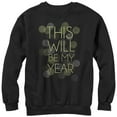 thumbnail image 1 of Women's CHIN UP This Will Be My Year  Sweatshirt Black X Large, 1 of 3