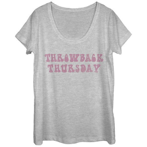 Women's CHIN UP Throwback Thursday  Scoop Neck Athletic Heather X Large