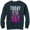 thumbnail image 1 of Women's CHIN UP Today is the Day  Sweatshirt Navy Blue Small, 1 of 3