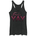 thumbnail image 1 of Women's CHIN UP Yay Friday  Racerback Tank Top Black Heather Large, 1 of 3
