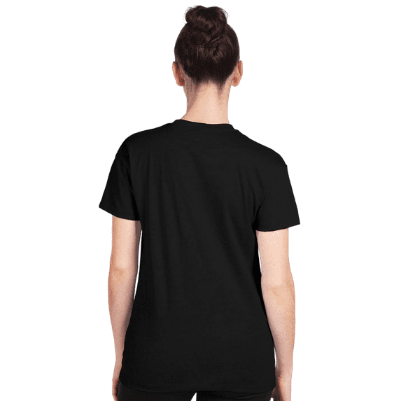 Women's CVC Relaxed T-Shirt,Black-Large