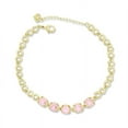 thumbnail image 1 of Women's CZ Stone Ankle Bracelet, Minimal Anklets Gold Plated with 5"+2" Inch Adjustable Size., 1 of 1