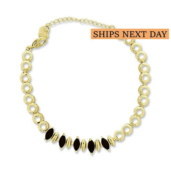 Women's CZ Stone Anklets For Summer, 5"+2" Inch Adjustable Size.