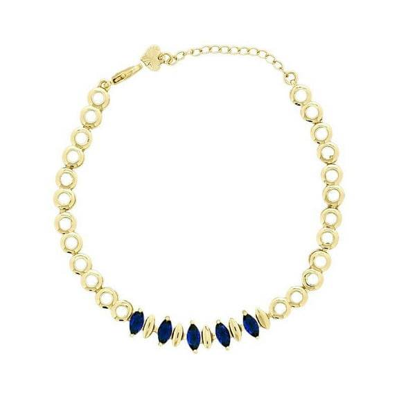 Women's CZ Stone Anklets For Summer, 6"+2" Inch Adjustable Size.