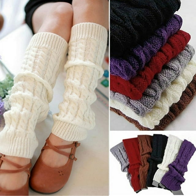 Women's Cable Knit Long Boot Stocking Socks Knee High Winter Leg ...