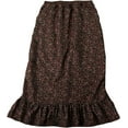 thumbnail image 1 of Women's Calico Pioneer Peasant Costume Skirt - Brown Calico - Medium 4-6, 1 of 10