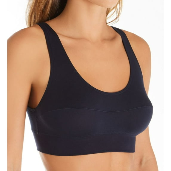 Women's Calida 02138 Elastic Bralette Soft Bra (Dark Lapis Blue M)