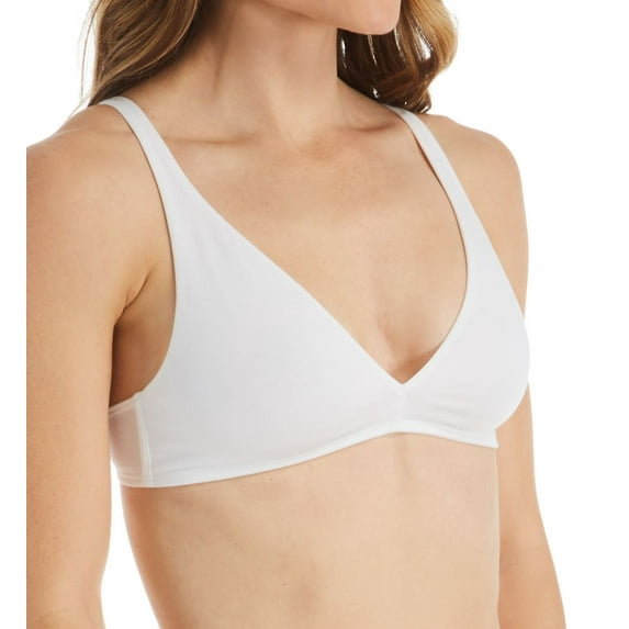 Women's Calida 04375 Natural Comfort Cotton Soft Cup Bra (White 34A)