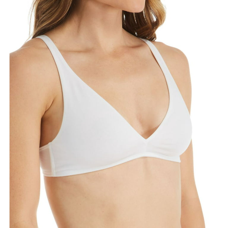 Women's Calida 04375 Natural Comfort Cotton Soft Cup Bra (White 34A) 
