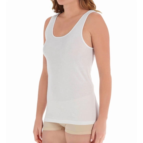 Women's Calida 11600 Light Cotton Tank (White S)