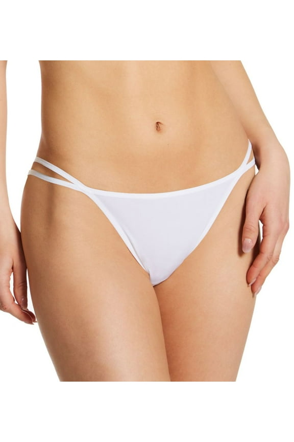 Women's Calida 20138 Eco Sense Tanga Bikini Panty (White XS)