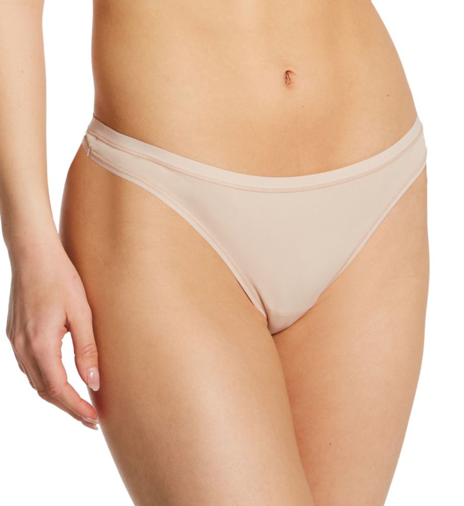 Women's Calida 20338 Eco Sense String Thong Panty (Rose Teint XS) 