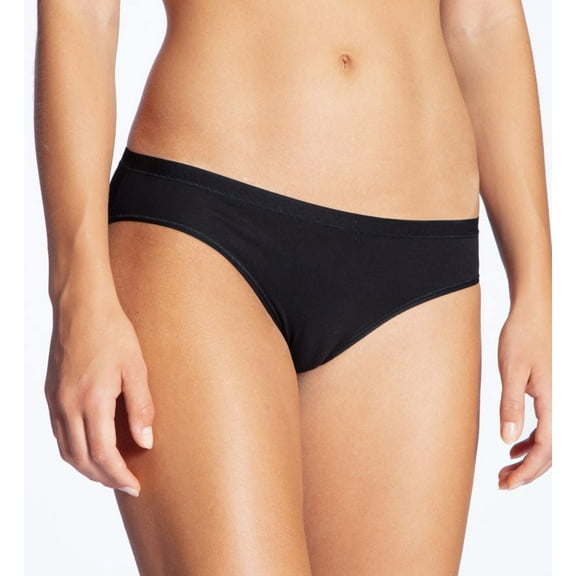 Women's Calida 21075 Natural Comfort Cotton Low Cut Brief Panty (Black XXS)
