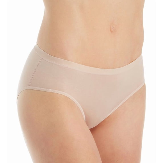 Women's Calida 21175 Natural Comfort Cotton Hi Cut Brief Panty (Rose Teint S)