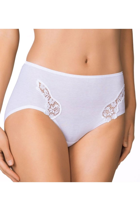 Women's Calida 22451 Feminine Sense Brief Panty (White XL)