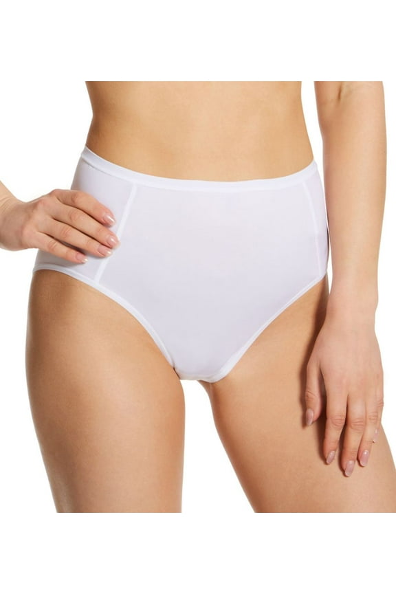 Women's Calida 22538 Eco Sense High Waisted Brief Panty (White XS)
