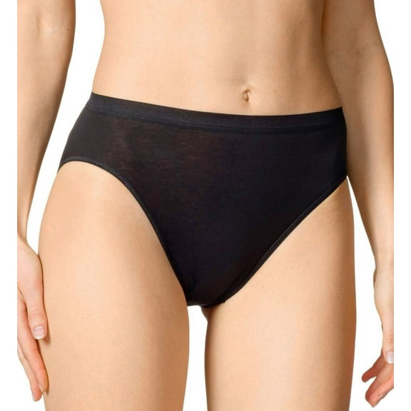 Women's Calida 23102 Light Hi Cut Brief Panties (Black XS)