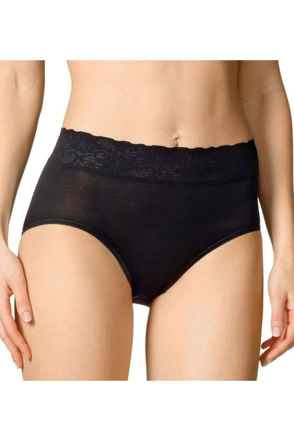 Women's Calida 23907 Lycra Lace Brief Panties (Black M)