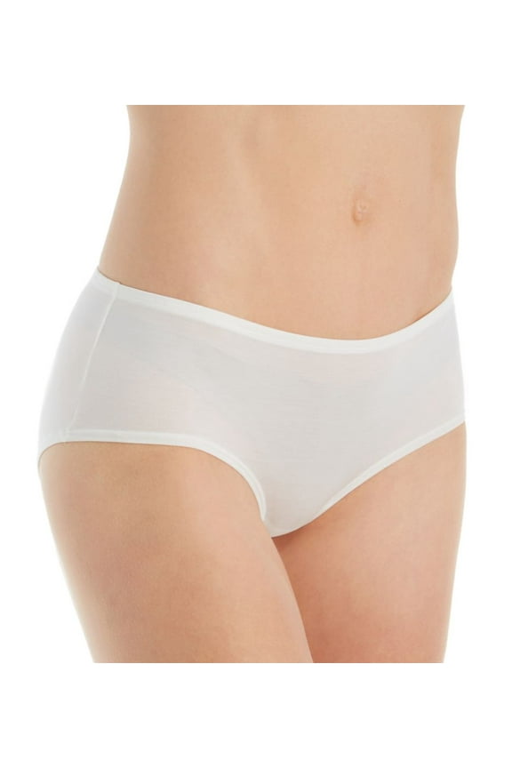 Women's Calida 24294 100% Nature Boycut Brief Panty (Star White S)