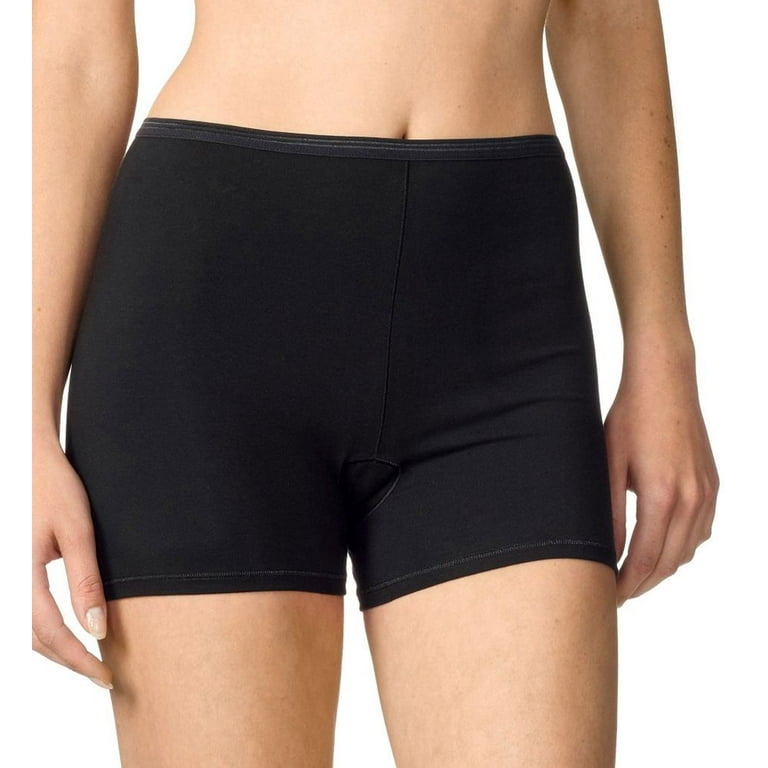 Women's Calida 25024 Comfort Stretch Cotton Short Leg Panties (Black M) 