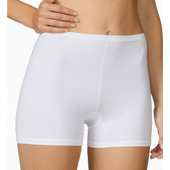 Women's Calida 25024 Comfort Stretch Cotton Short Leg Panties (White L)