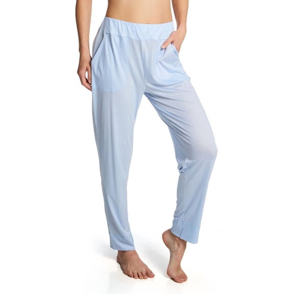 Women's Calida 29420 Deep Sleep Cooling Pant (Light Blue L)