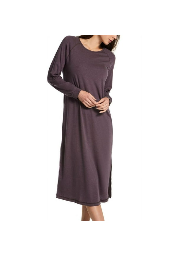 Women's Calida 32735 Deep Sleep Warming Long Sleeve Nightgown (Clay M)