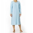 thumbnail image 1 of Women's Calida 33300 Soft Cotton Long Sleeve Nightgown (Light Blue L), 1 of 4