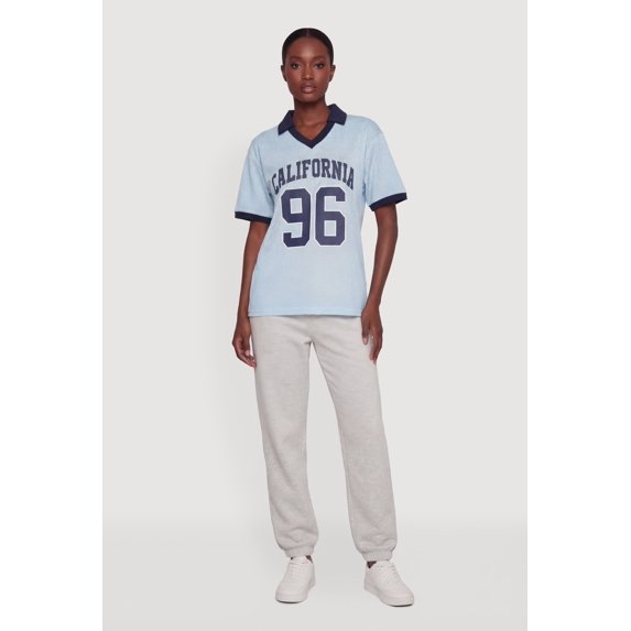 Women's California 96 Collared Graphic Jersey Top
