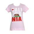 thumbnail image 1 of Women's California Republic Bold Crew Neck T-Shirt- Pink, Large, 1 of 1
