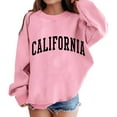 thumbnail image 1 of Women's California-themed Graphic Sweatshirt, Drop Shoulder Crewneck Pullover Tops, Soft and Comfy for Casual Wear, 1 of 6