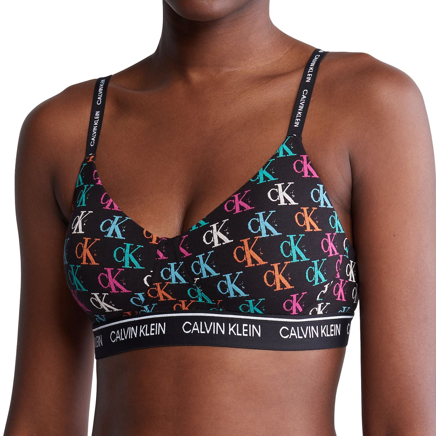 Calvin klein bralette monogram hot sale