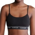 thumbnail image 1 of Women's Calvin Klein Archive Logo Lightly Lined Bralette QF7534 Color: Black Size: X LARGE, 1 of 4