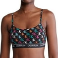 thumbnail image 1 of Women's Calvin Klein Archive Logo Lightly Lined Bralette QF7534 Color: Litho Print Size: LARGE, 1 of 5