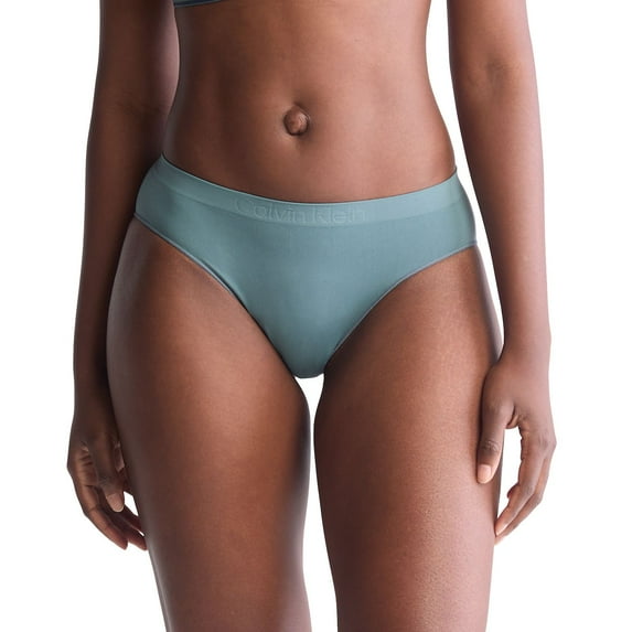 Women's Calvin Klein Bonded Flex Bikini Panty QD3960 Color: Blue Performance Size: MEDIUM