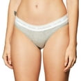 thumbnail image 1 of Women's Calvin Klein CK One Bikini Panty QD3785 Color: Heather Gray Size: X LARGE, 1 of 4