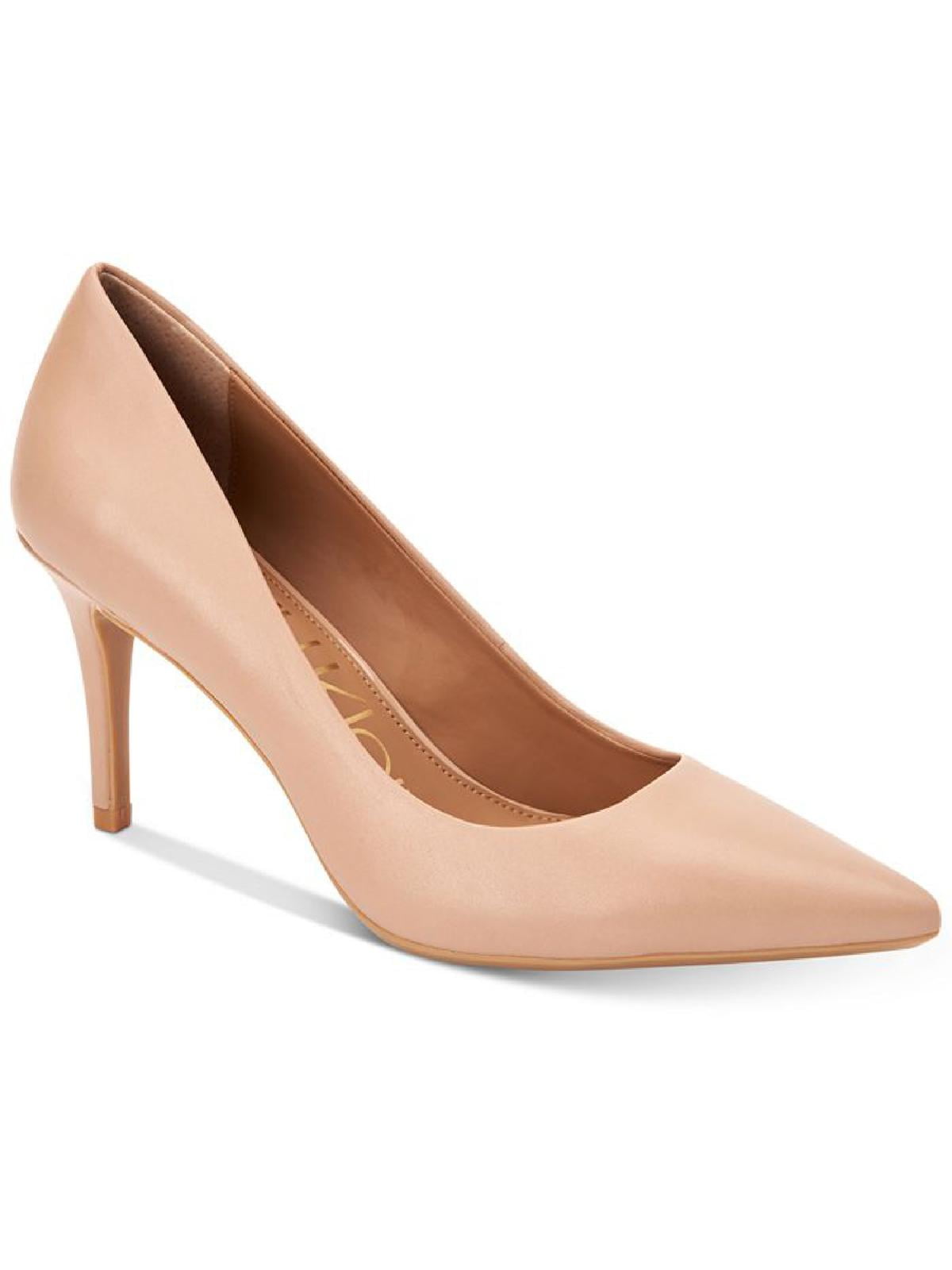 Calvin Klein Womens Gayle Leather Pointed Toe Heels Walmart