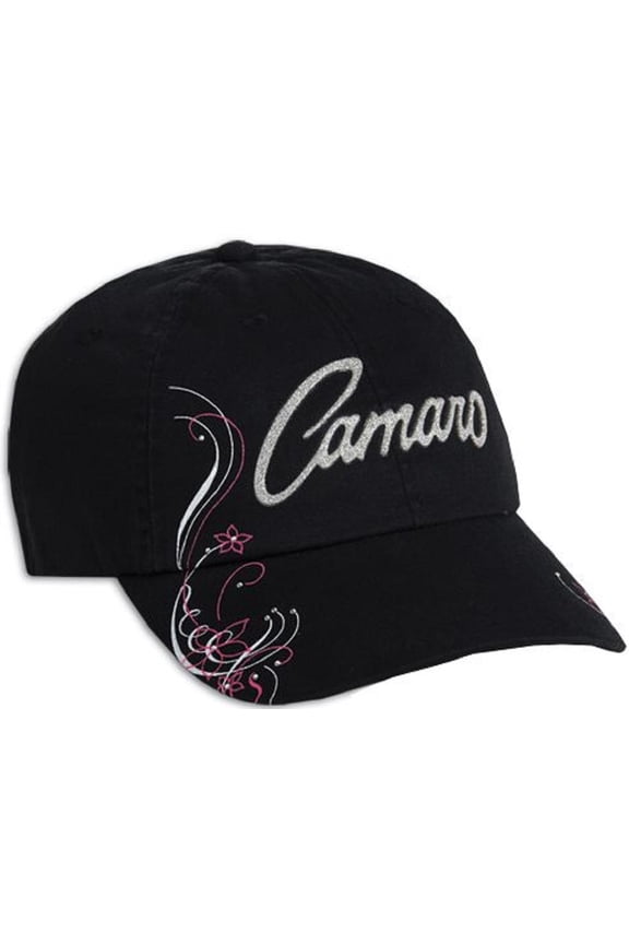Women's Camaro Rhinestone Unstructured Black Hat