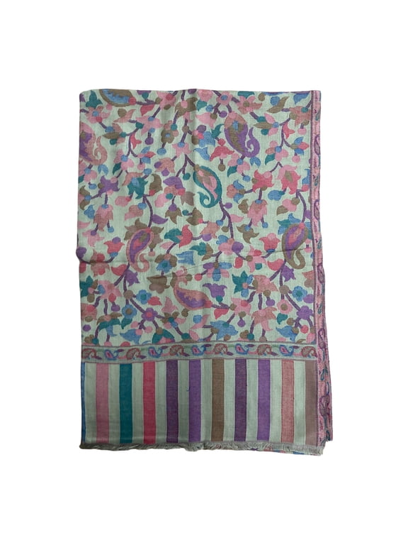 Women's Camel Beige Modal scarves with Elegant Floral Weaving Summer Spring Accessory Perfect for Outdoor Events Casual Events