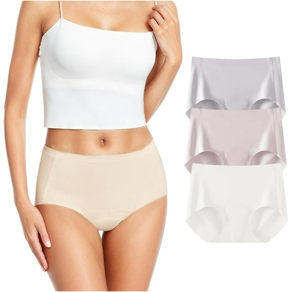 Women's Camel Invisible Panties High Waisted Invisible Pullover Thong Panties Non-marking Fitness Sports Panties